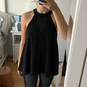South Moon Under Sam Edelman sheer high neck top